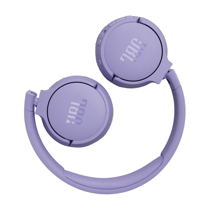 JBL Tune 670NC - Purple - Adaptive Noise Cancelling Wireless On-Ear Headphones - Detailshot 4 image number null